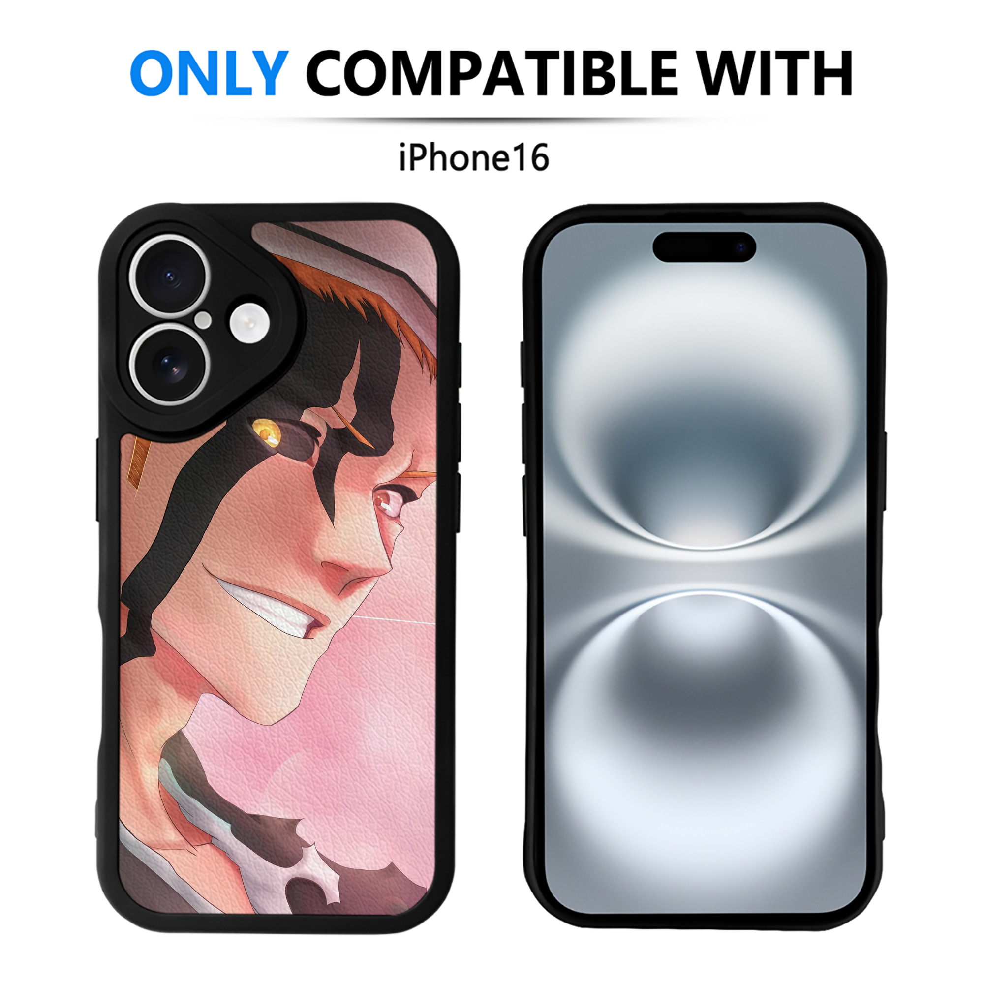 （画像用） ブリーチ BLEACH 【iPhone 16シリーズ対応】シリコンスマホケース（レザー調） 材質：シリコン